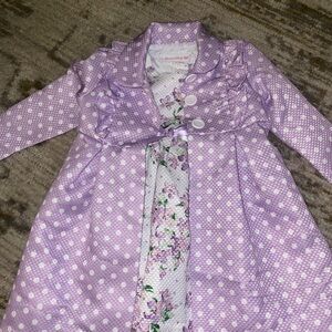 Bonnie Baby Floral Dress with Matching Coat